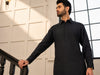 Midnight Black Premium Cotton Shalwar Kameez | Sikandar e Azam