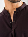 Premium Blended Shalwar Kameez – Deep Maroon | Sikandar e Azam