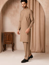 Premium Blended Fabric Shalwar Kameez – Camel Brown | Sikandar e Azam