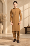 Men’s Premium Camel Brown Shalwar Kameez | Classic Pakistani Traditional Wear