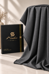 Charcoal Grey Jacquard Fabric | Premium Shalwar Kameez Collection