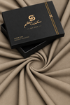Classic Taupe Jacquard Fabric | Premium Shalwar Kameez Collection