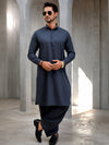 Premium Navy Blue Pakistani Shalwar Kameez | Sikandar e Azam