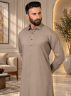 Men’s Premium Taupe Shalwar Kameez | Classic Pakistani Traditional Wear