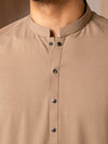 Premium Blended Fabric Shalwar Kameez – Camel Brown | Sikandar e Azam