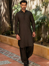 Premium Dark Brown Men’s Shalwar Kameez | Classic Pakistani Menswear