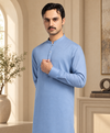 Men’s Premium Sky Blue Shalwar Kameez | Classic Pakistani Traditional Wear