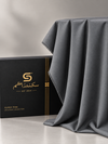 Silver Grey Jacquard Fabric | Premium Shalwar Kameez Collection