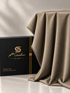 Classic Taupe Jacquard Fabric | Premium Shalwar Kameez Collection