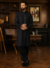 Midnight Black Luxury Shalwar Kameez – Sikandar e Azam