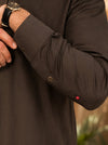 Premium Dark Brown Men’s Shalwar Kameez | Classic Pakistani Menswear