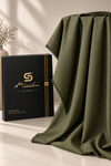 Olive Green Jacquard Fabric | Premium Shalwar Kameez Collection