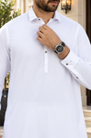 Men’s Premium White Shalwar Kameez | Elegant Pakistani Traditional Wear