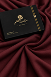 Deep Burgundy Jacquard Fabric | Premium Shalwar Kameez Collection