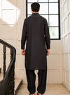 Midnight Black Premium Cotton Shalwar Kameez | Sikandar e Azam