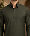 Premium Olive Green Pakistani Shalwar Kameez | Sikandar e Azam