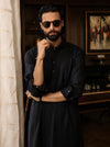 Midnight Black Luxury Shalwar Kameez – Sikandar e Azam