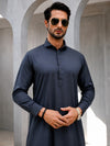 Premium Navy Blue Pakistani Shalwar Kameez | Sikandar e Azam