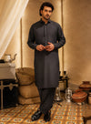 Premium Charcoal Grey Wash & Wear Shalwar Kameez | Sikandar e Azam