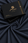 Midnight Navy Jacquard Fabric | Premium Shalwar Kameez Collection