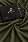 Olive Green Jacquard Fabric | Premium Shalwar Kameez Collection