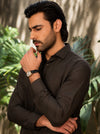 Premium Dark Brown Men’s Shalwar Kameez | Classic Pakistani Menswear